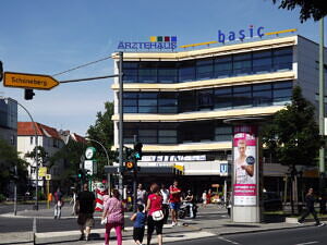 Walther-Schreiber-Platz an der Grenze zwischen Friedenau und Steglitz