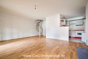 Wohnzimmer mit Küche